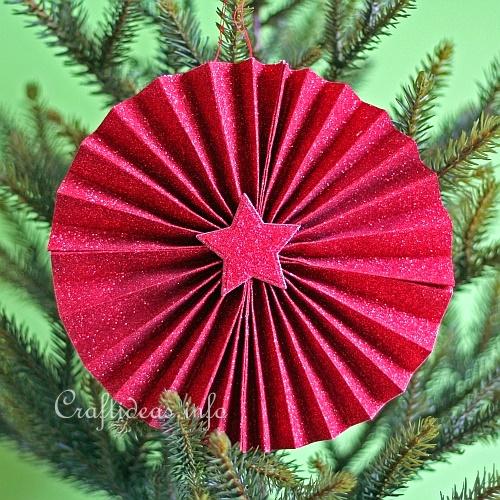 Free Christmas Craft for Kids - Easy Paper Ornament