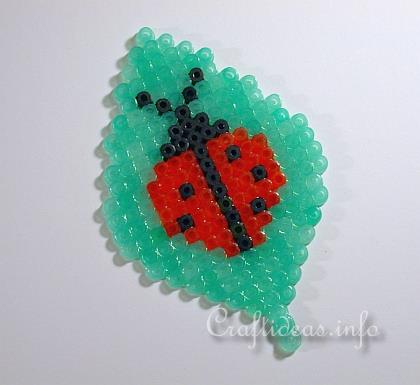 Melting Beads/ Perler Beads Cardinal Ornament