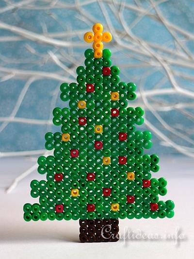 Christmas Craft for Kids - Fuse Bead Christmas Tree