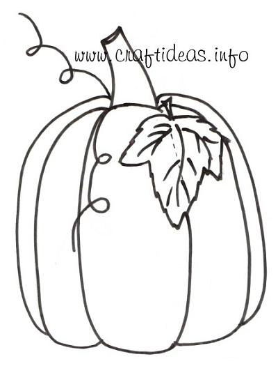 Free Craft Patterns and Templates for Fall - Autumn Pumpkin