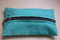 Sewing Tutorial - How to Sew a Purse Organizer or Tissue Holder