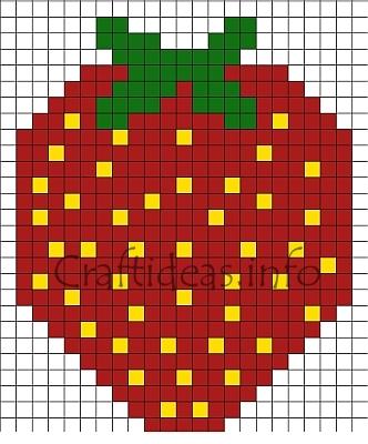 Strawberry Bead Pattern for Pens